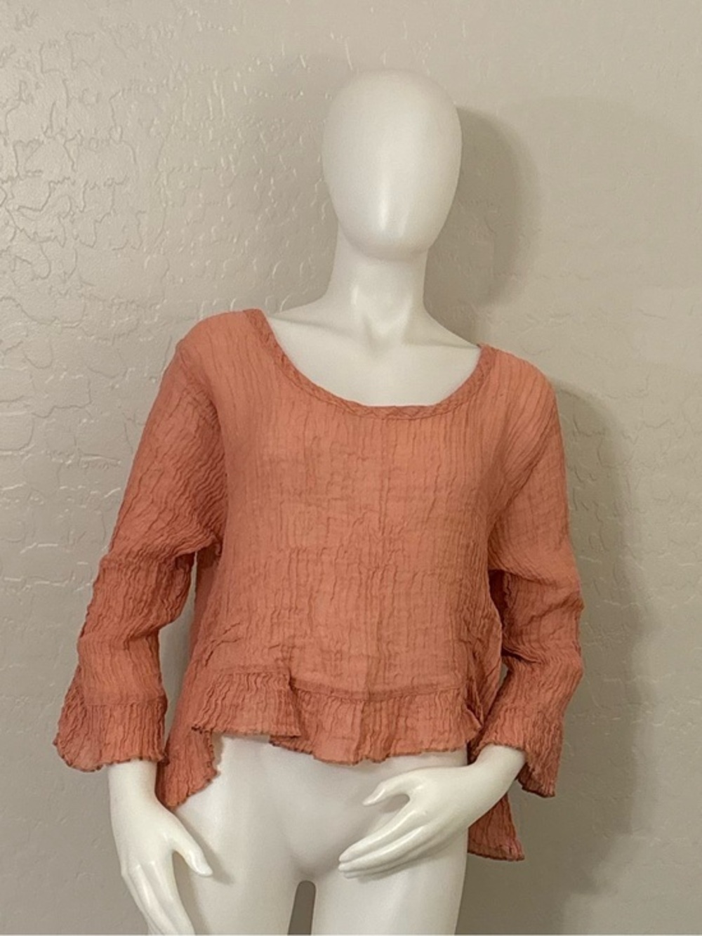 Heart’s Desire by Mary Grace Crinkled Linen Top Large
